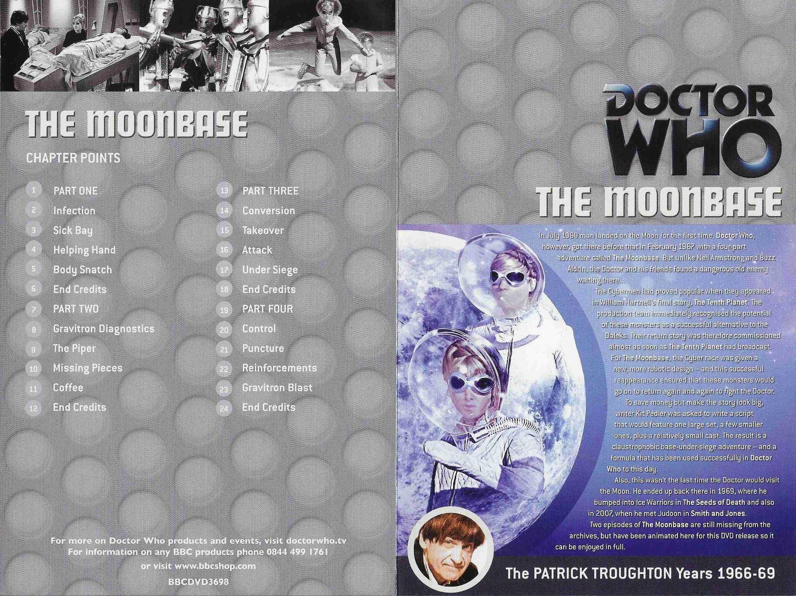 Middle of cover of BBCDVD 3698